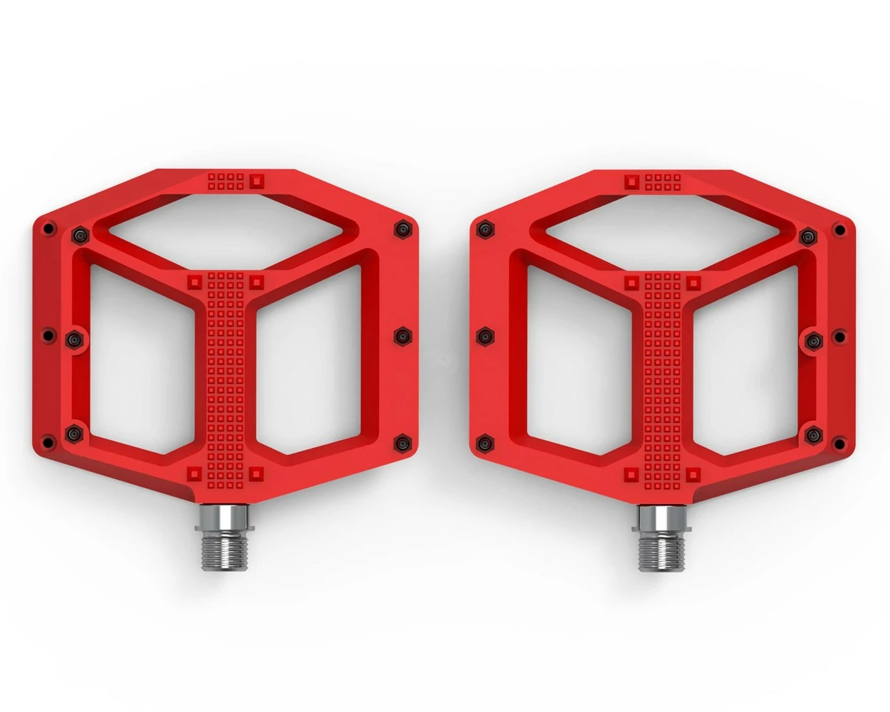 Cube ACID Pedale FLAT C2-CC (paar) | Rot 3 Cube ACID Pedale FLAT C2-CC (paar) | Rot